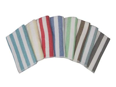 Irregular Striped Pool Towels 30"x60" -  Teal Stripe